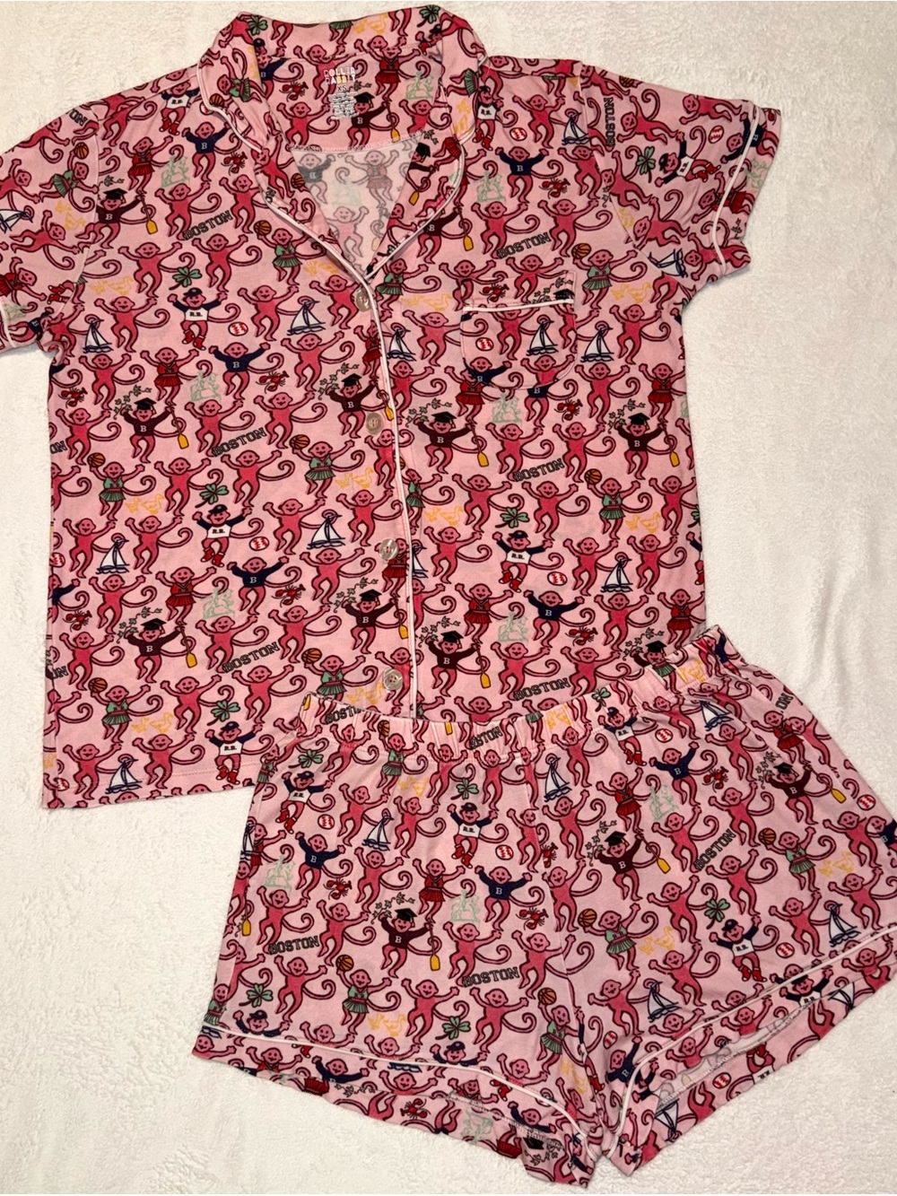 Women’s Roller Rabbit EXCLUSIVE LIMITED EDITION Boston Massachusetts Polo Pajama - Picture 4 of 8
